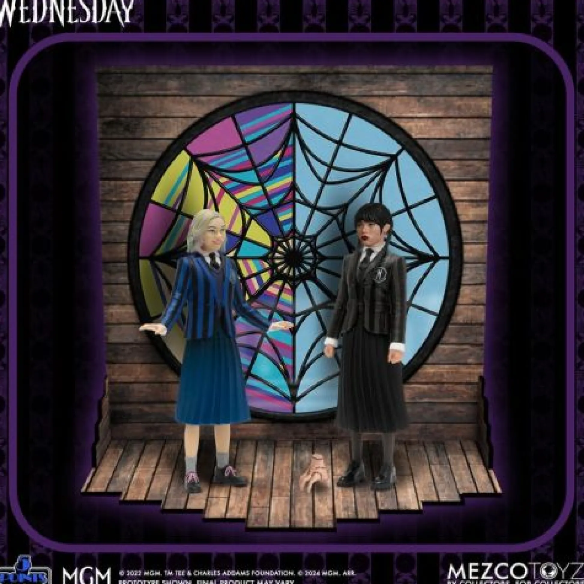 Calendar Holdings, LLC Mezco 5 Points Nevermore Academy Collectible Action Figures - Wednesday and Enid Set* Collectible Figures & Playsets