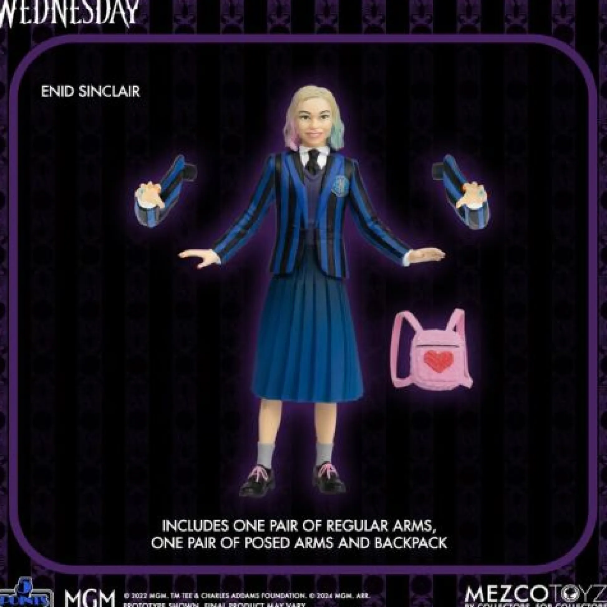 Calendar Holdings, LLC Mezco 5 Points Nevermore Academy Collectible Action Figures - Wednesday and Enid Set* Collectible Figures & Playsets