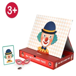 Flat River Group MiDeer Magnetic Funny Face 56-Piece Travel Puzzle* Social & Emotional Skills|Puzzles