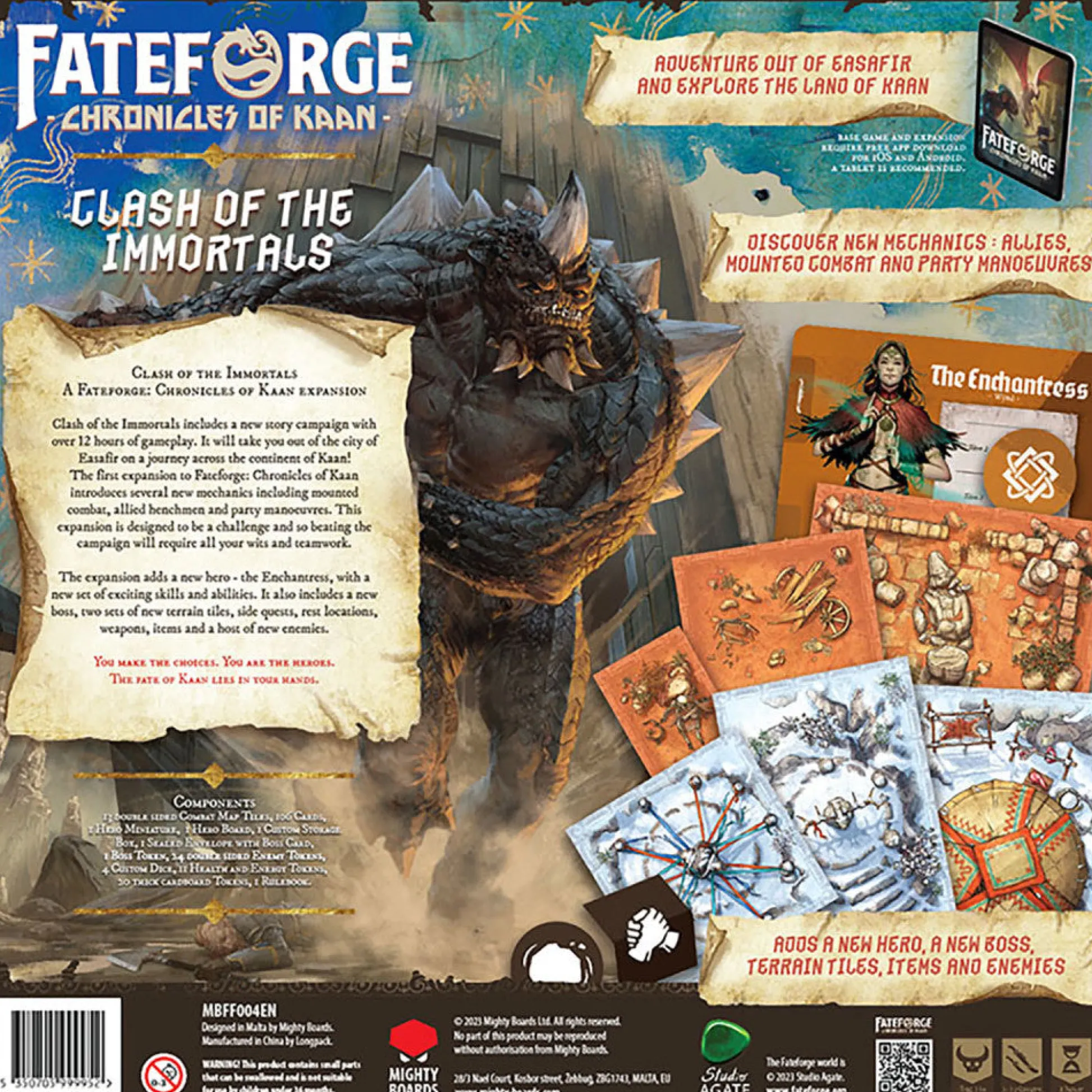 Flat River Group Mighty Boards Fateforge Chronicles of Kaan: Clash of the Immortals - Epic Strategy Board Game* Role-Playing Games|Board Games