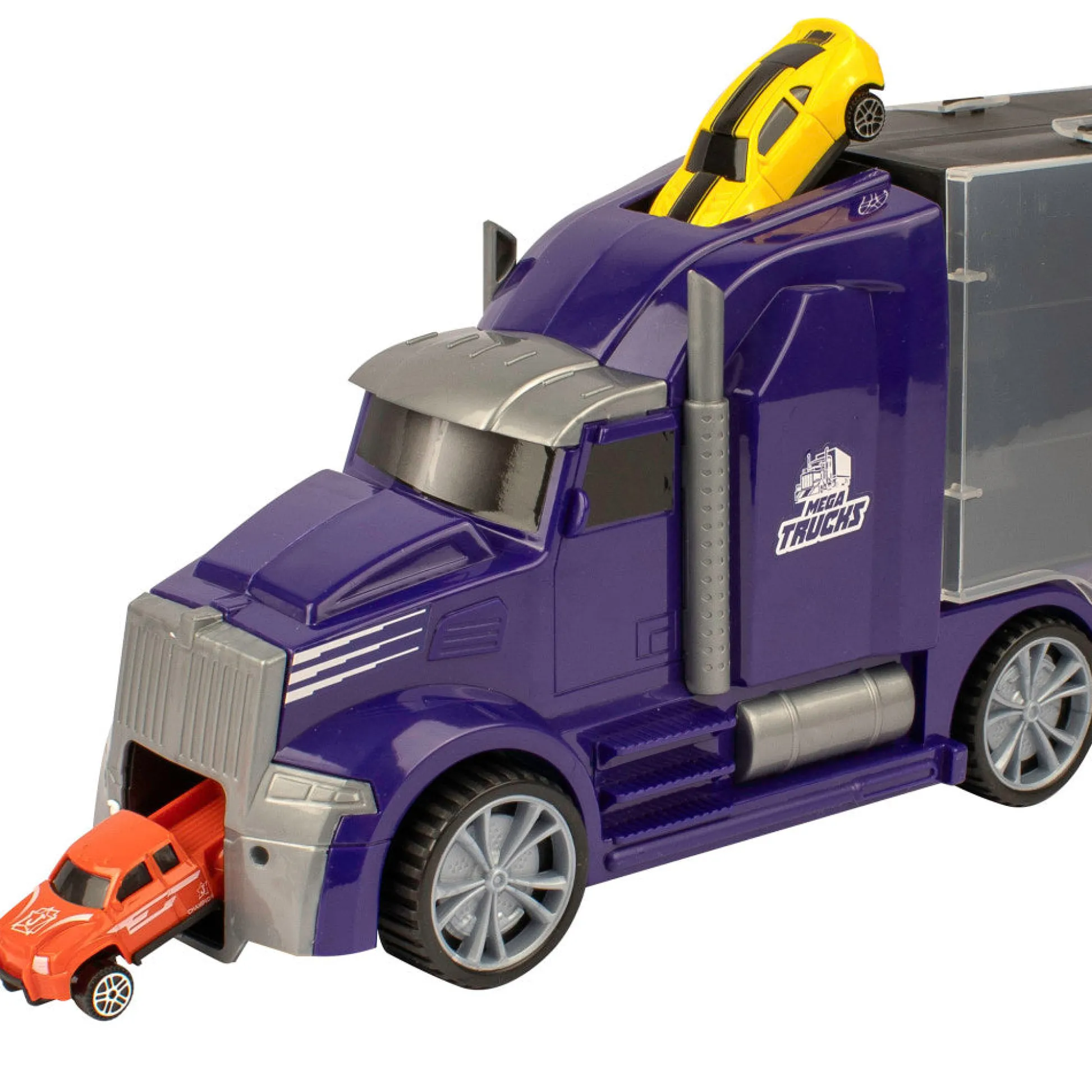 Flat River Group Mighty Motors Blue Heavy Hauler Truck Carry Case with Die-Cast Vehicles* Playsets & Racetracks