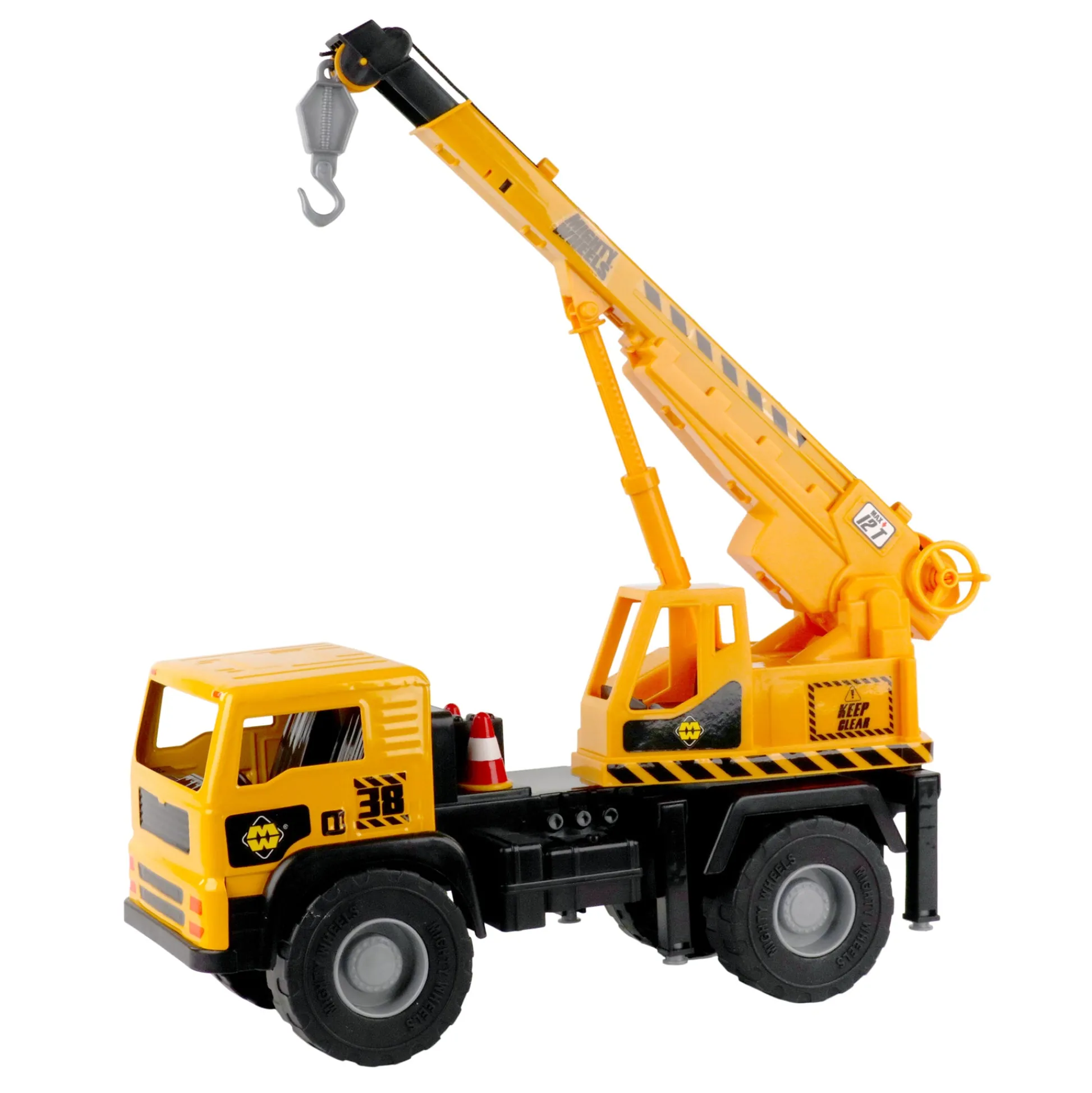 Flat River Group Mighty Wheels 16" Mobile Crane - Interactive Construction Toy* Farm & Construction Vehicles