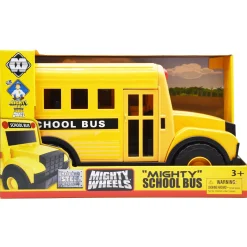 Flat River Group Mighty Wheels 16" Yellow School Bus with Interactive Doors* Preschool Education Toys & Activities|Preschool Vehicles