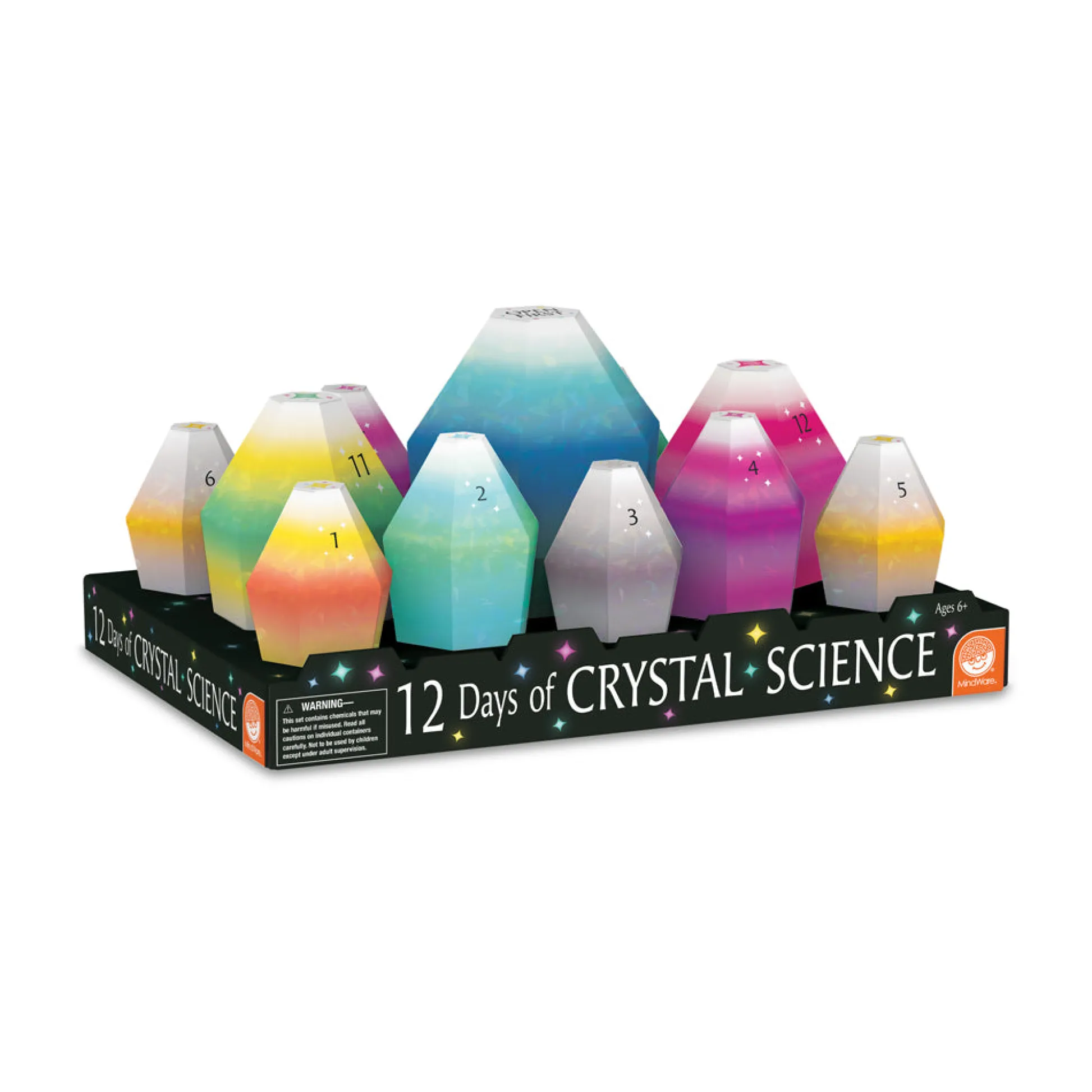 AreYouGame MindWare 12 Days of Crystal Science Kit - Holiday Themed Experiments* Science & Discovery