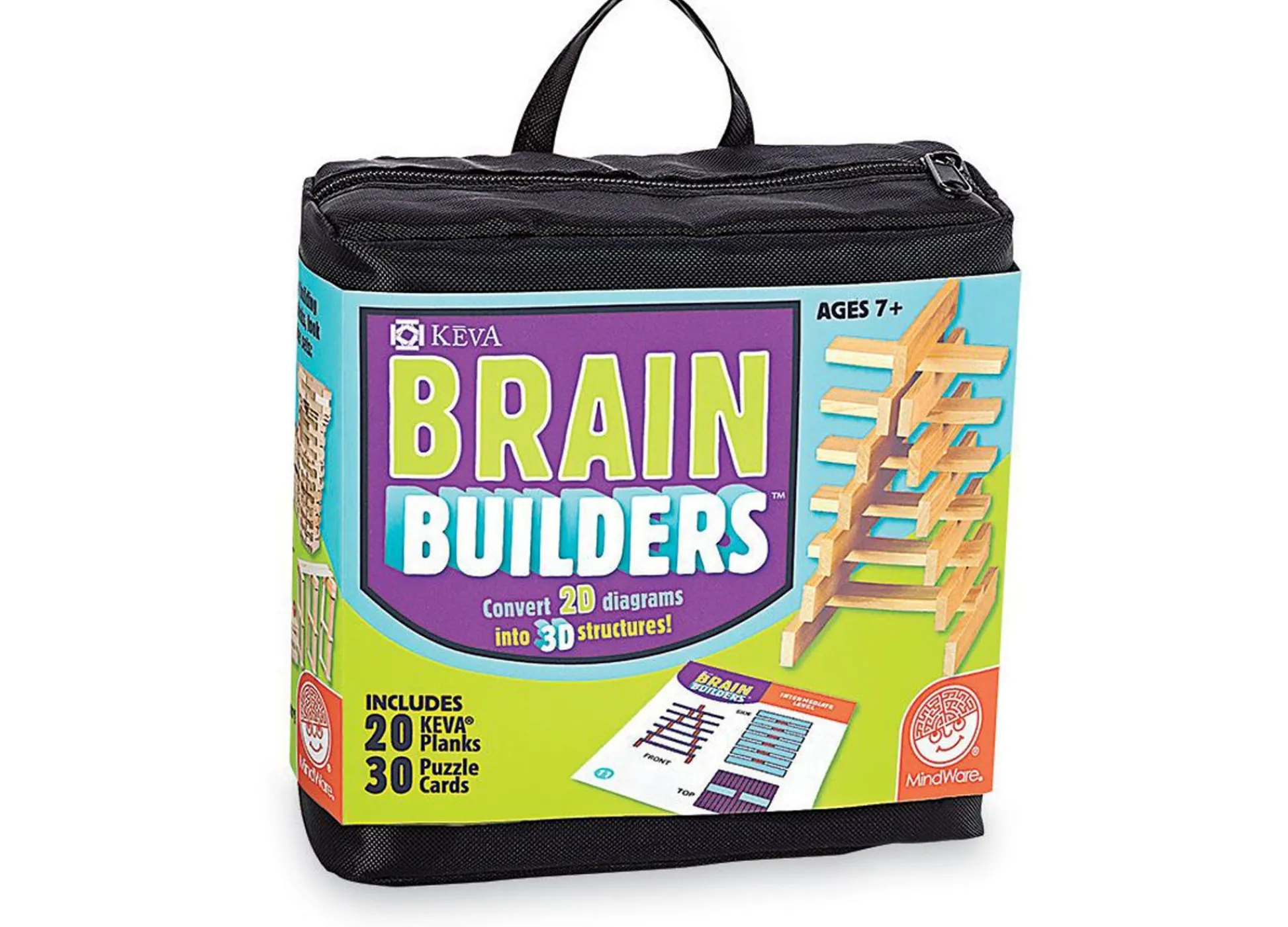 Educators Resource MindWare Brain Builders KEVA Planks Engineering Challenge Game* Wood & Jumbo Blocks
