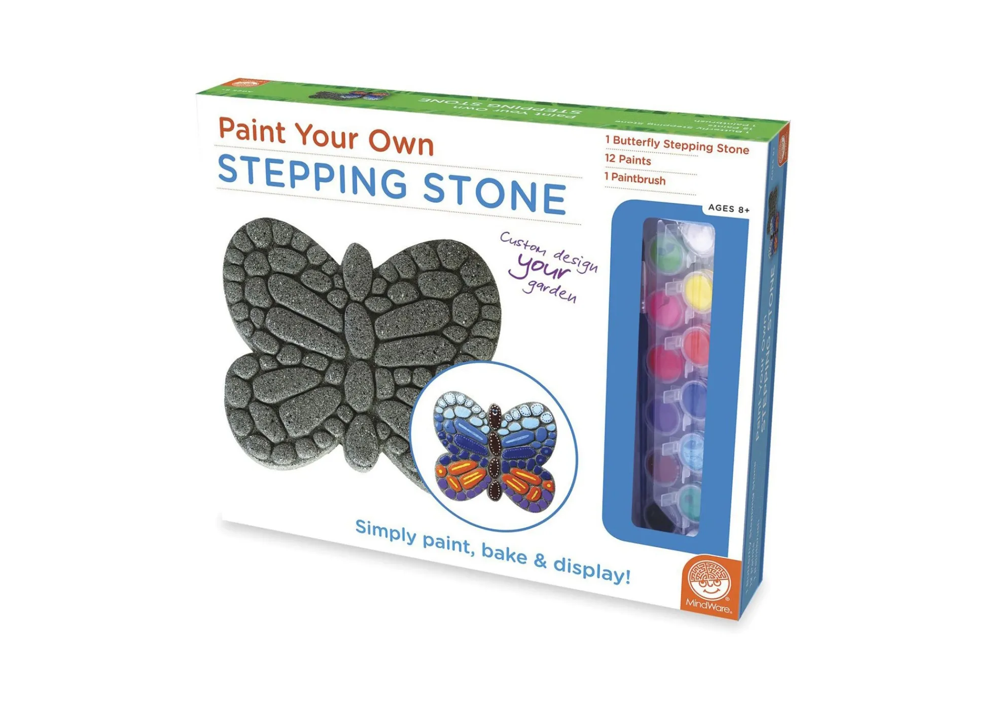 AreYouGame MindWare Paint Your Own Butterfly Mosaic Stepping Stone Kit* Crafts & Activities