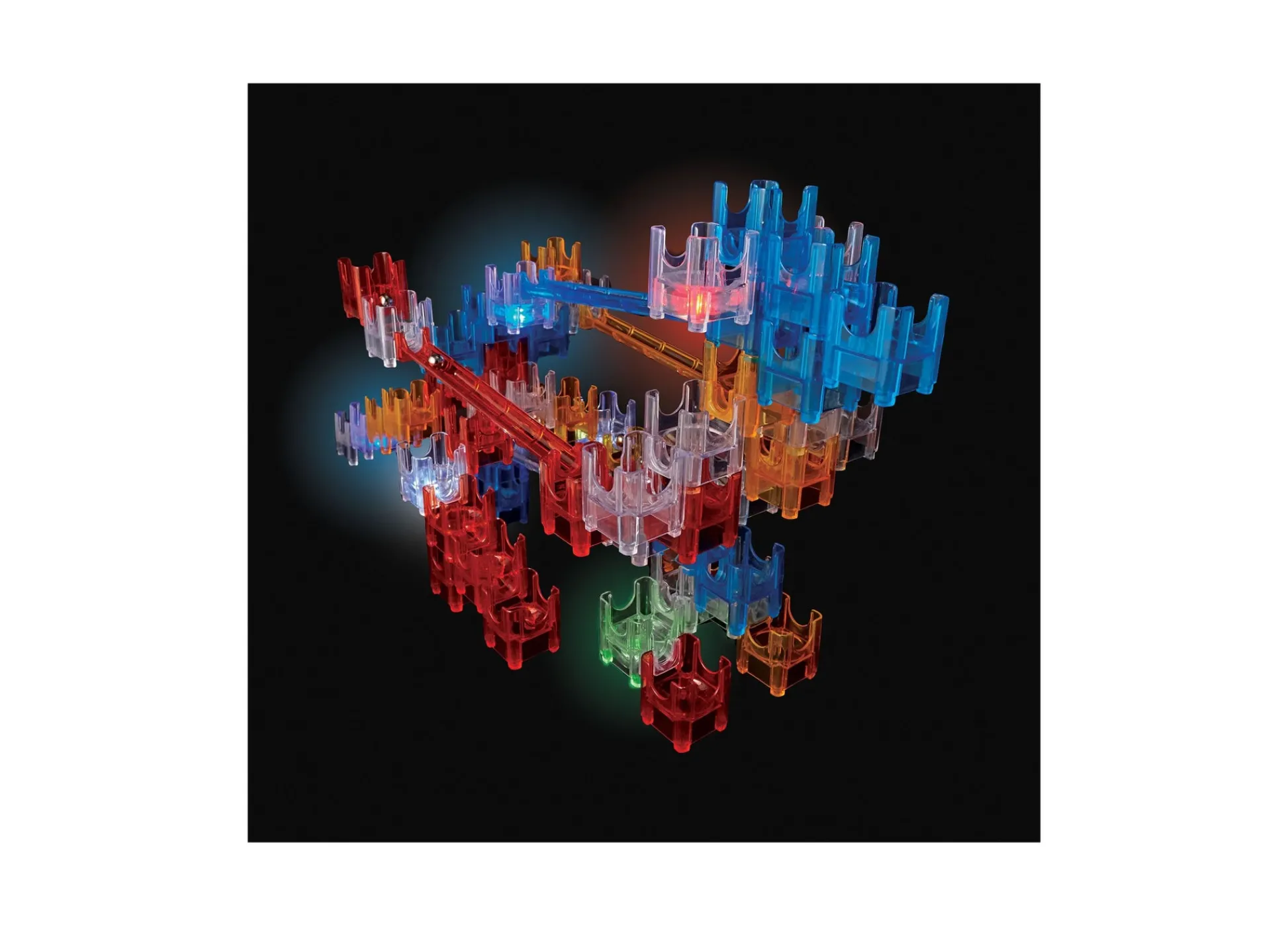 AreYouGame MindWare Q-BA-MAZE 2.0 Deluxe Lights Set - Interactive Marble Maze* Magnetic Tiles & Building Sets
