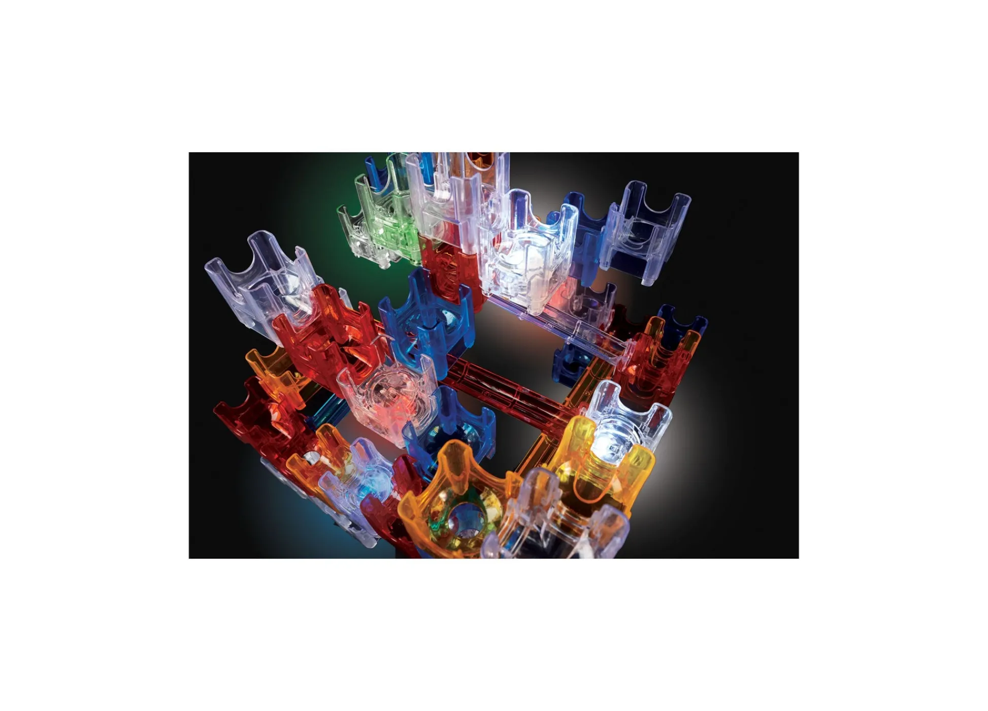 AreYouGame MindWare Q-BA-MAZE 2.0 Deluxe Lights Set - Interactive Marble Maze* Magnetic Tiles & Building Sets