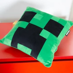 Flat River Group Minecraft Creeper Decorative Throw Pillow - Vibrant Green, 14.96"* Stuffed Animals|Stuffed Animals & Plush Toys
