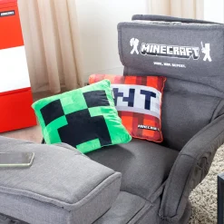 Flat River Group Minecraft Creeper Decorative Throw Pillow - Vibrant Green, 14.96