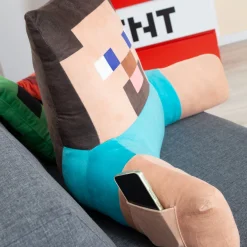 Flat River Group Minecraft Steve Relax Pillow - Character Lounge Cushion with Armrests* Stuffed Animals|Stuffed Animals & Plush Toys