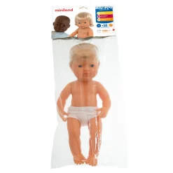Educators Resource Miniland 15'' Blonde Hair Baby Doll with Hearing Aid - Vanilla Scented* Baby Dolls|Stuffed Animals & Plush Toys
