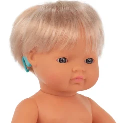 Educators Resource Miniland 15'' Blonde Hair Baby Doll with Hearing Aid - Vanilla Scented* Baby Dolls|Stuffed Animals & Plush Toys