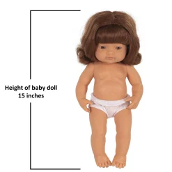 Educators Resource Miniland 15 inch Baby Doll with Red Hair* Baby Dolls|Stuffed Animals & Plush Toys
