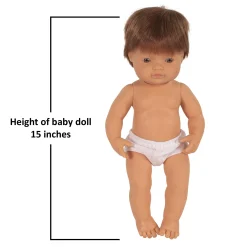 Educators Resource Miniland 15 inch Baby Doll - Red Hair* Baby Dolls|Stuffed Animals & Plush Toys