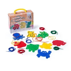 Educators Resource Miniland Animal Lacing - Educational Sewing and Drawing Toy* Crafts & Activities