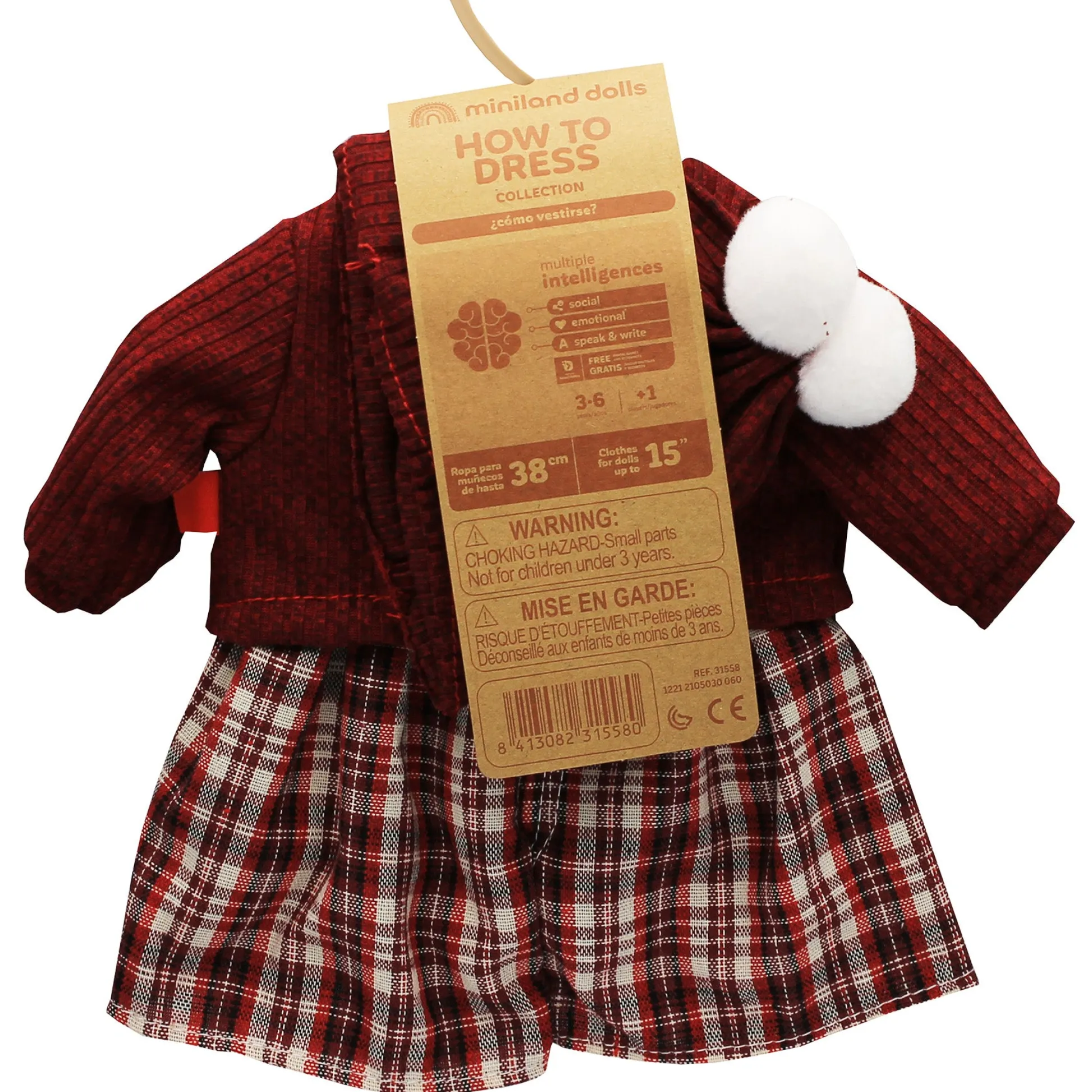 Educators Resource Miniland Cold Weather Doll Outfit Set for 15" Dolls* Stuffed Animals & Plush Toys