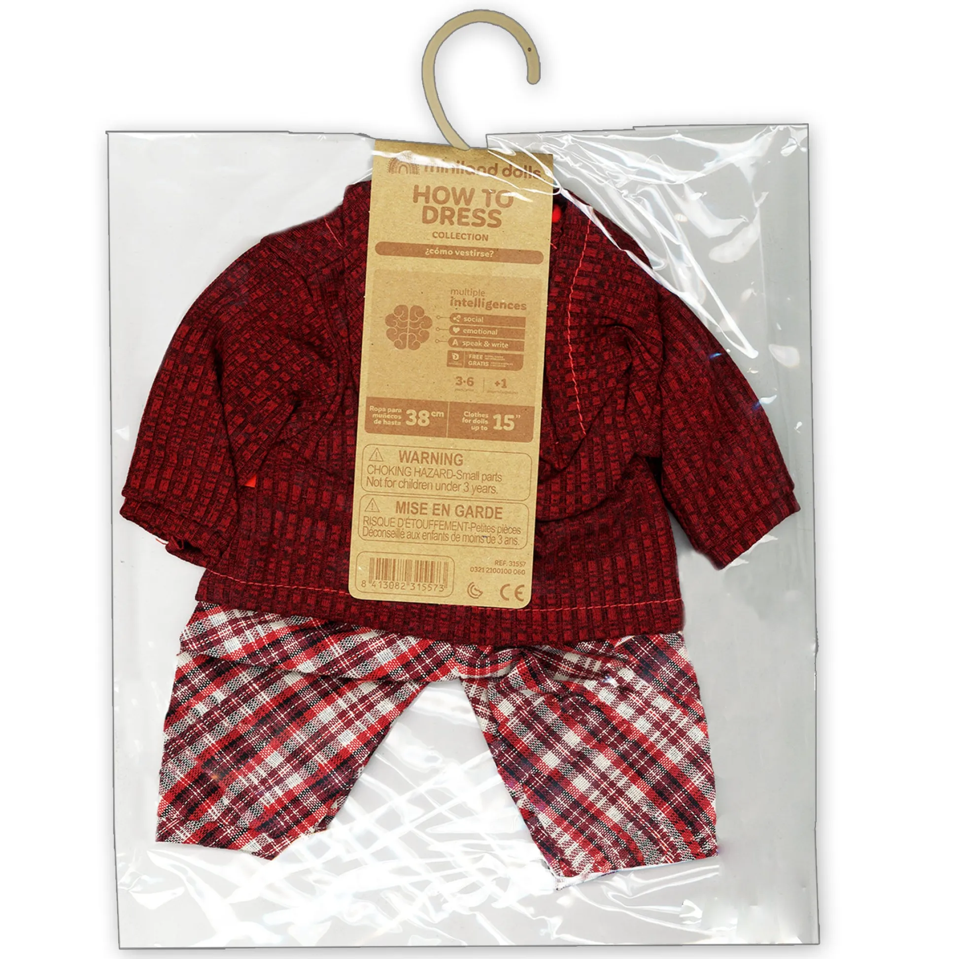 Educators Resource Miniland Cold Weather Trousers Set for 15" Dolls* Stuffed Animals & Plush Toys|Social & Emotional Skills