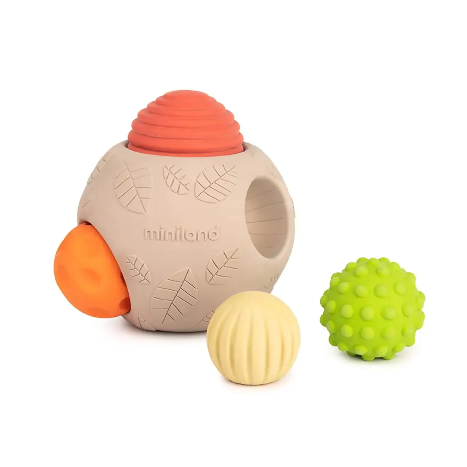 Educators Resource Miniland ECO Big Sensory Ball Set - 5 Textured Pieces for Tactile Stimulation* Developmental Toys