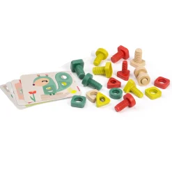 Educators Resource Miniland ECO Nuts & Bolts Set - 28 Pieces - Educational Shape Toys* Preschool Education Toys & Activities