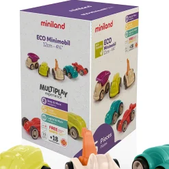 Educators Resource Miniland Eco-Friendly Minimobil Vehicles - Playful Set of 5* Preschool Education Toys & Activities|Preschool Vehicles