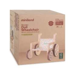 Educators Resource Miniland Eco-Friendly Wooden Wheelchair Doll Accessory* Stuffed Animals & Plush Toys|Social & Emotional Skills