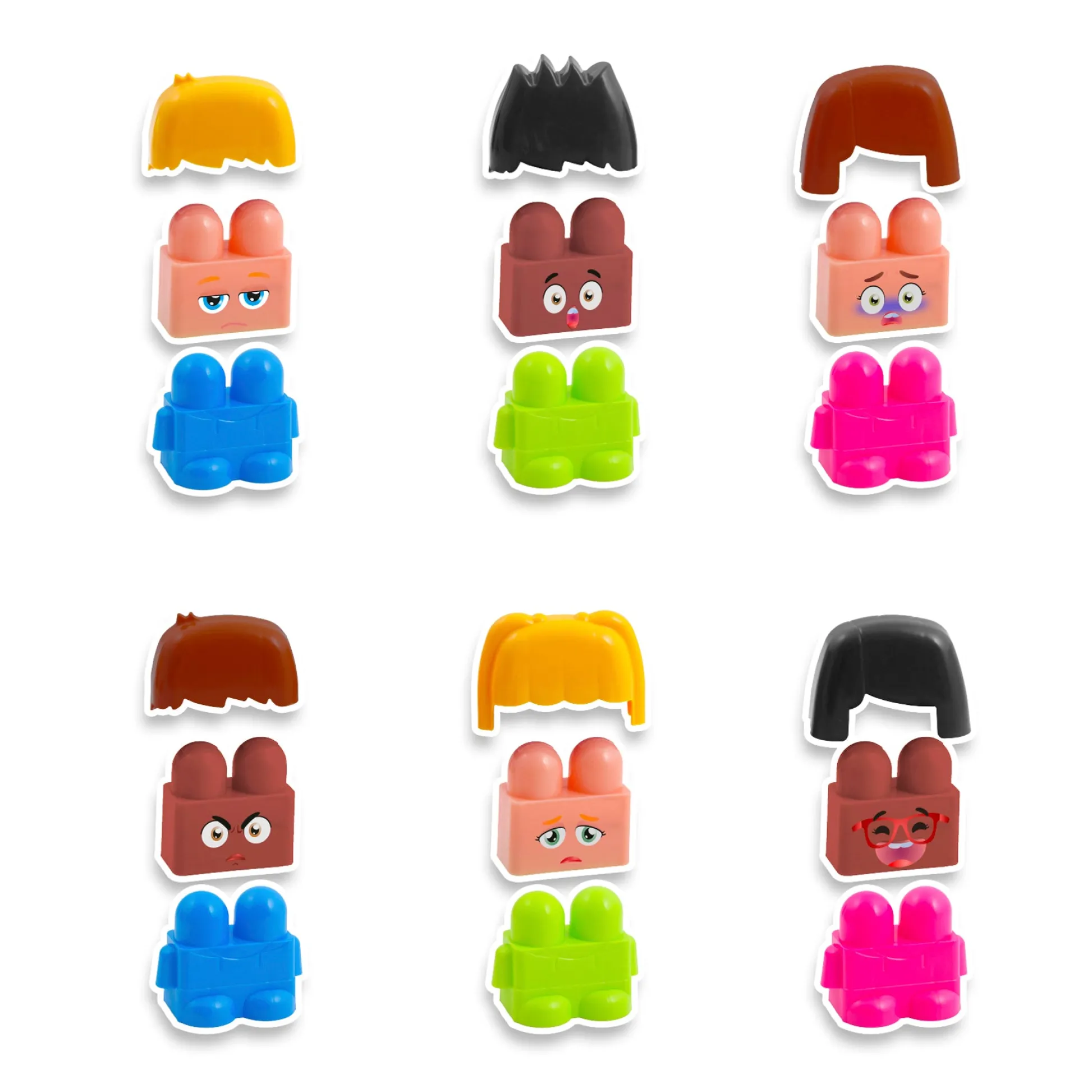 Educators Resource Miniland Educational Emotiblocks - Interchangeable Emotion Blocks - 18 Pieces* Preschool Education Toys & Activities|Social & Emotional Skills