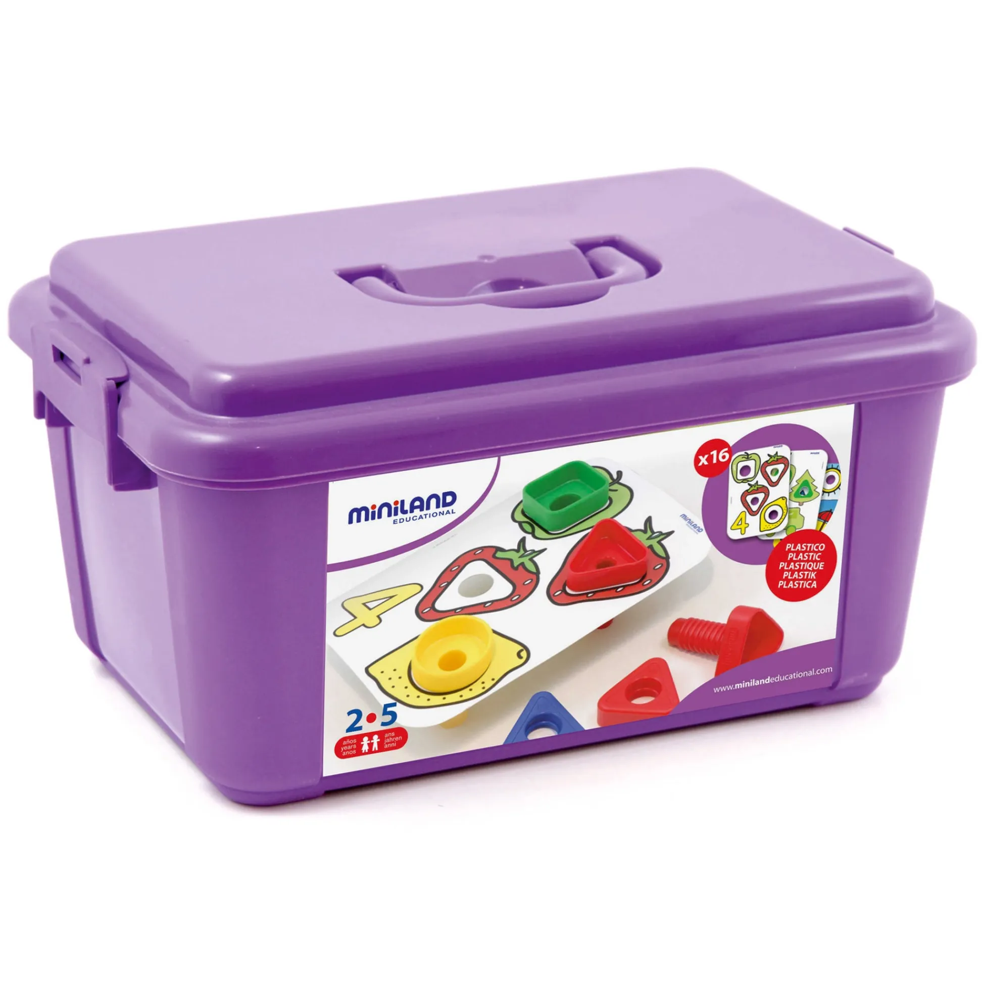 Educators Resource Miniland Educational Nuts & Bolts Activity Set - Colorful Learning Toy - 88 Pieces* Preschool Education Toys & Activities