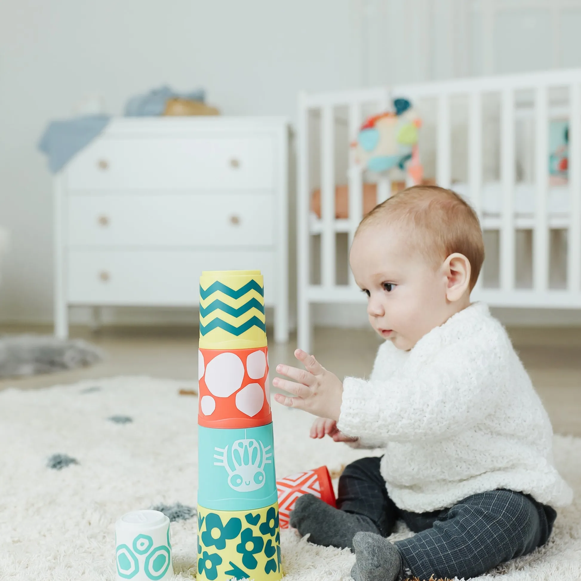 Educators Resource Miniland Feel to Learn - Eco-Friendly Stacking Cups* Blocks, Sorting & Stacking Toys