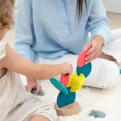 Educators Resource Miniland Feel to Learn Sensory Cactus – Multi-Texture Silicone Teether and Stacking Toy* Blocks, Sorting & Stacking Toys
