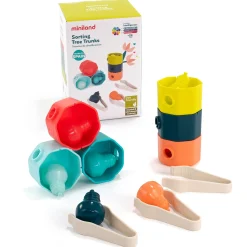 Educators Resource Miniland Feel to Learn: Sorting Tree Trunks - Color-Sorting Eco Game* Preschool Education Toys & Activities