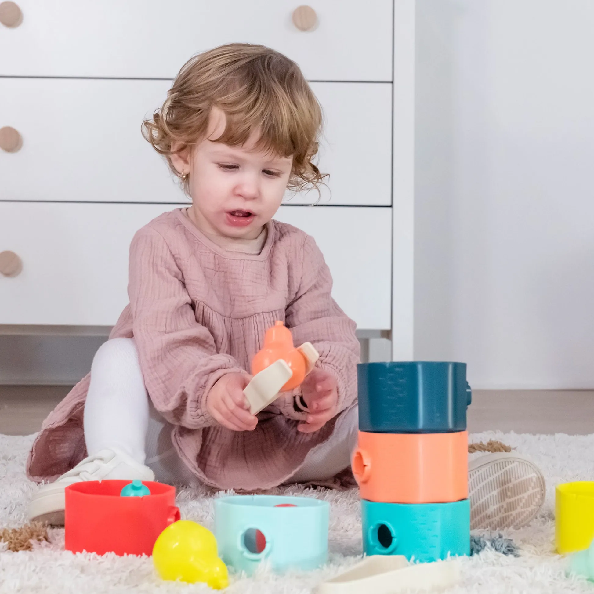 Educators Resource Miniland Feel to Learn: Sorting Tree Trunks - Color-Sorting Eco Game* Preschool Education Toys & Activities