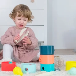 Educators Resource Miniland Feel to Learn: Sorting Tree Trunks - Color-Sorting Eco Game* Preschool Education Toys & Activities