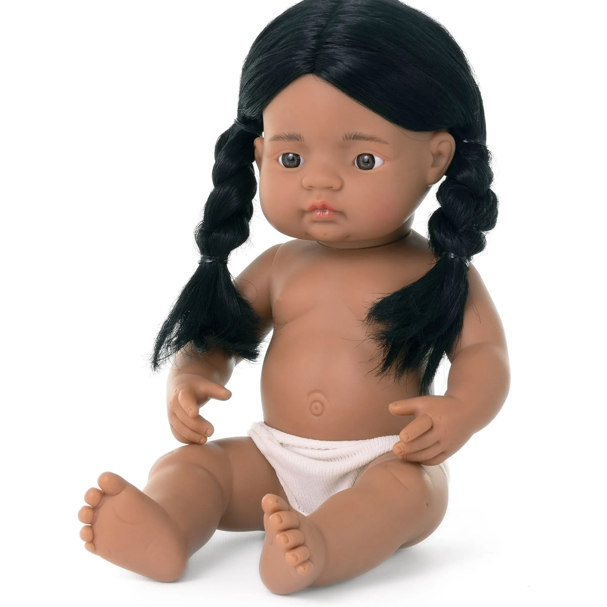 Educators Resource Miniland 15-inch Soft Vinyl Baby Doll - Brunette* Baby Dolls|Stuffed Animals & Plush Toys