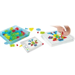 Educators Resource Miniland Mosaic Art Set - Creative Building for Kids - 180 Pieces* Preschool Building Sets & Blocks|Preschool Education Toys & Activities