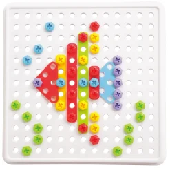 Educators Resource Miniland Mosaic Art Set - Creative Building for Kids - 180 Pieces* Preschool Building Sets & Blocks|Preschool Education Toys & Activities