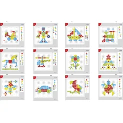 Educators Resource Miniland Mosaic Art Set - Creative Building for Kids - 180 Pieces* Preschool Building Sets & Blocks|Preschool Education Toys & Activities