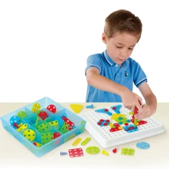 Educators Resource Miniland Mosaic Art Set - Creative Building for Kids - 180 Pieces* Preschool Building Sets & Blocks|Preschool Education Toys & Activities