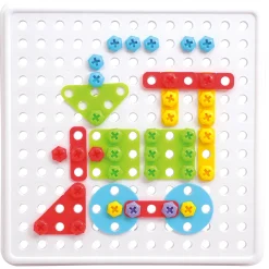 Educators Resource Miniland Mosaic Art Set - Creative Building for Kids - 180 Pieces* Preschool Building Sets & Blocks|Preschool Education Toys & Activities