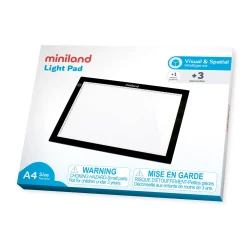 Educators Resource Miniland Portable Light Pad 15'' - A4 Size Luminous Fun!* Preschool Education Toys & Activities