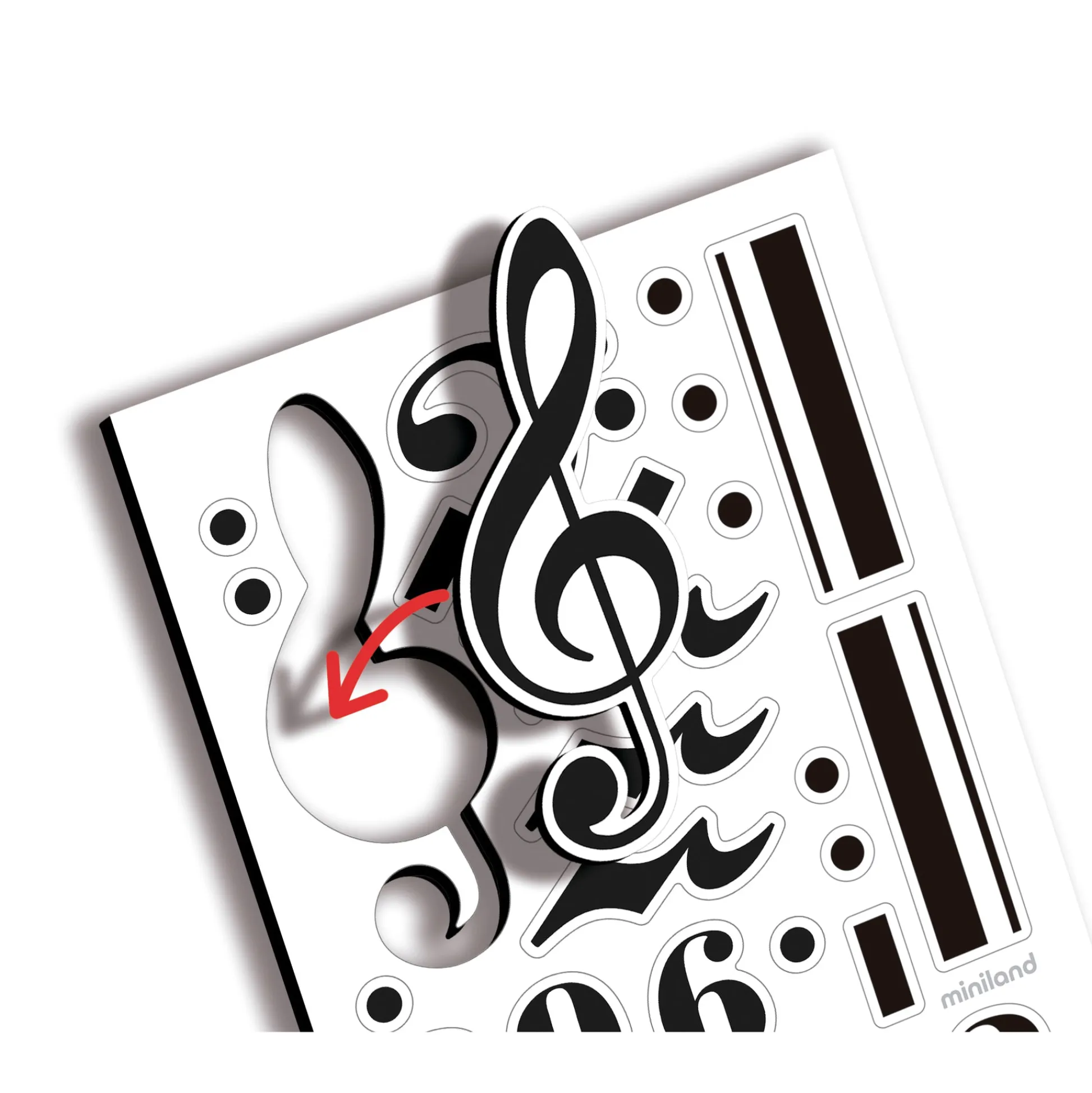 Educators Resource Miniland Removable Pentagram Board & Notes - Musical Creativity On-the-Go* Musical & Sound Toys|Musical Toys & Instruments