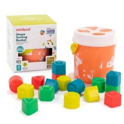 Educators Resource Miniland Shape Sorting Bucket – Playful Salmon* Preschool Education Toys & Activities