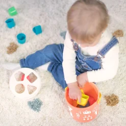 Educators Resource Miniland Shape Sorting Bucket – Playful Salmon* Preschool Education Toys & Activities