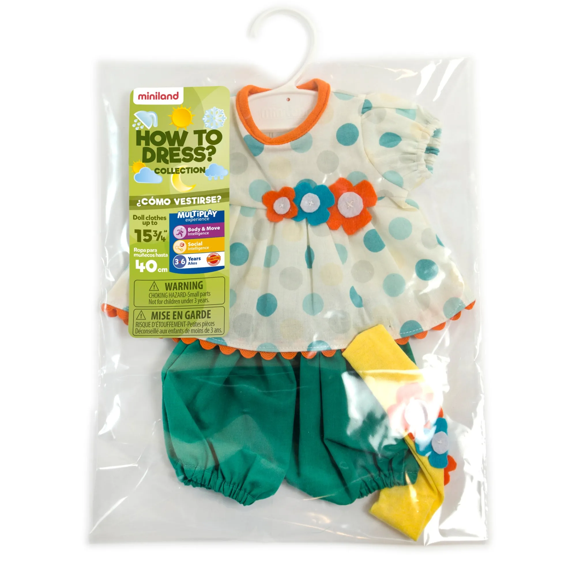 Educators Resource Miniland Warm Weather Girl Doll Outfit with Headband* Stuffed Animals & Plush Toys
