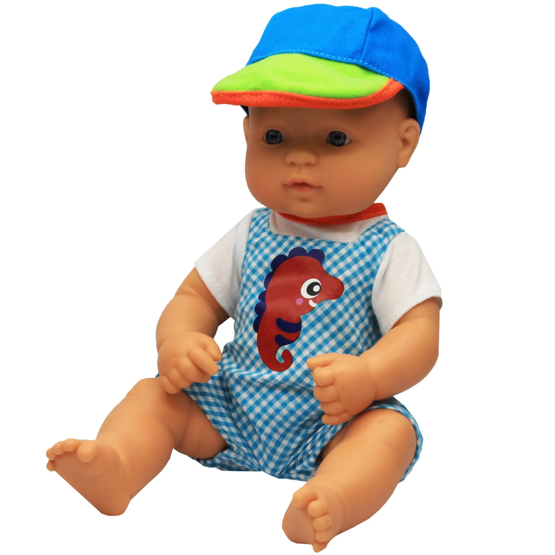 Educators Resource Miniland Warm Weather Jumper and Cap Outfit for 12-5/8” Dolls* Stuffed Animals & Plush Toys
