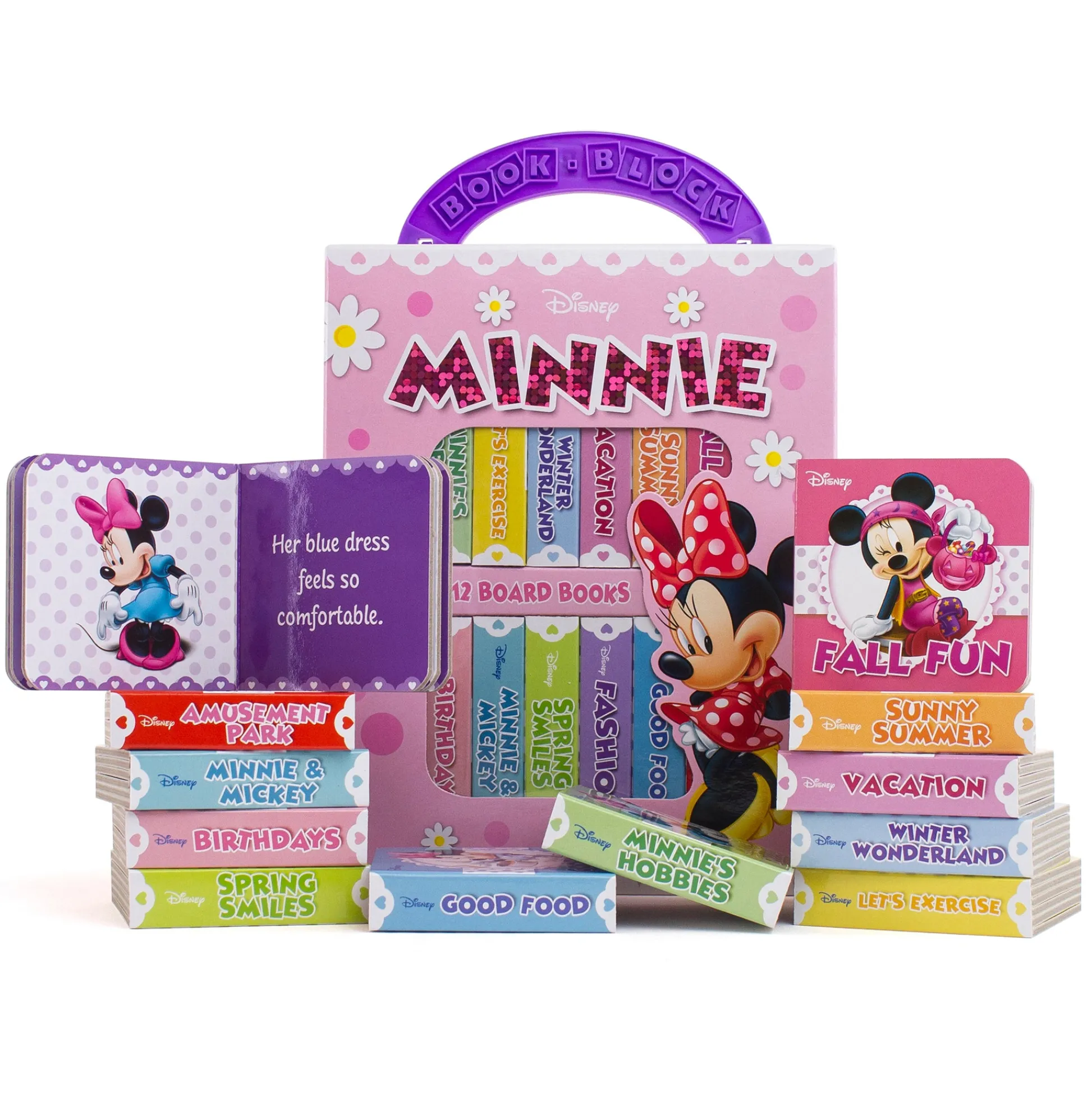 Educators Resource Minnie Mouse My First Library 12-Book Set by PI Kids*Kids Preschool Education Toys & Activities|Boxed Book Sets