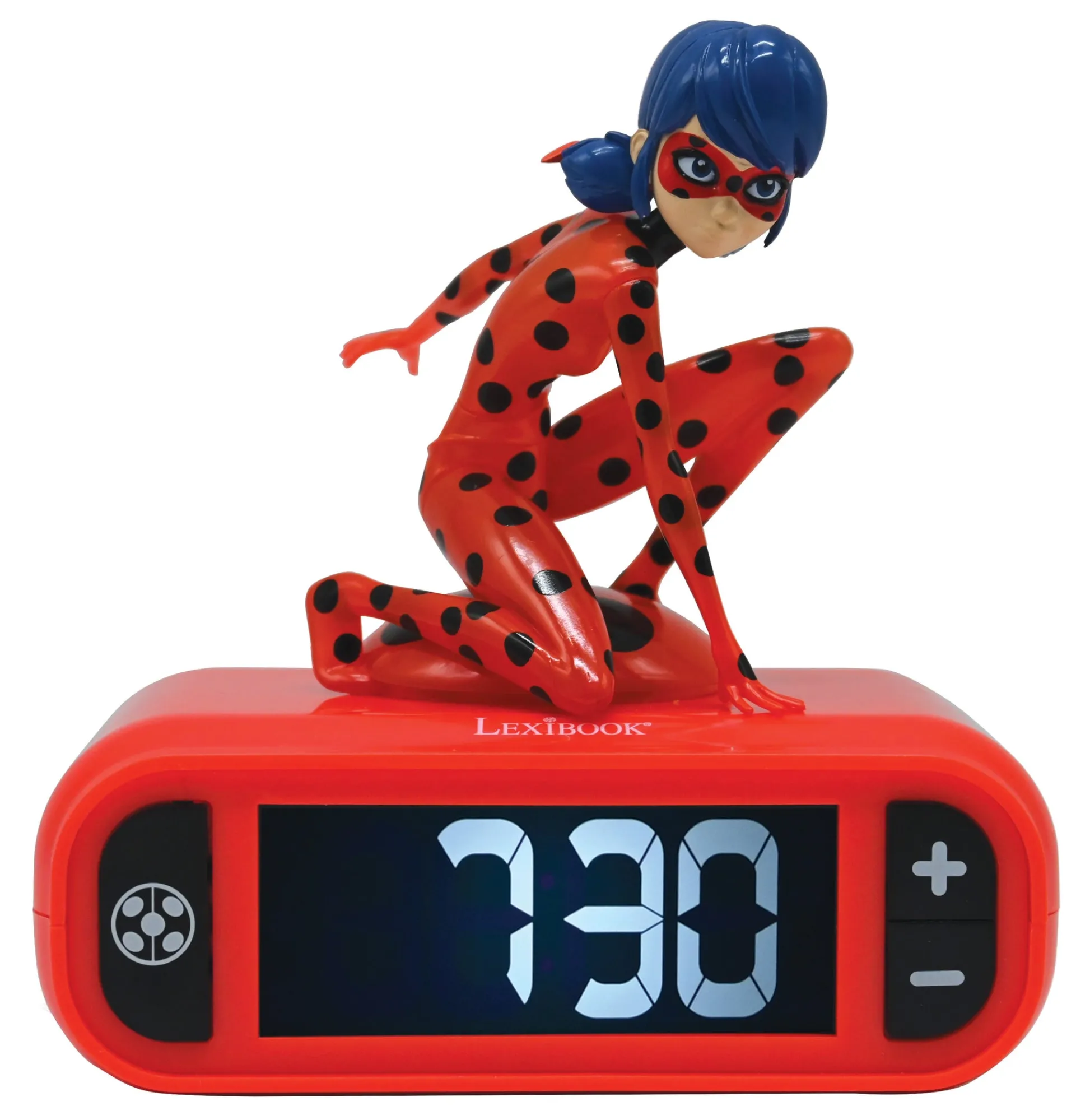 Lexibook Miraculous Ladybug Digital Alarm Clock with Nightlight - Red* Electronics