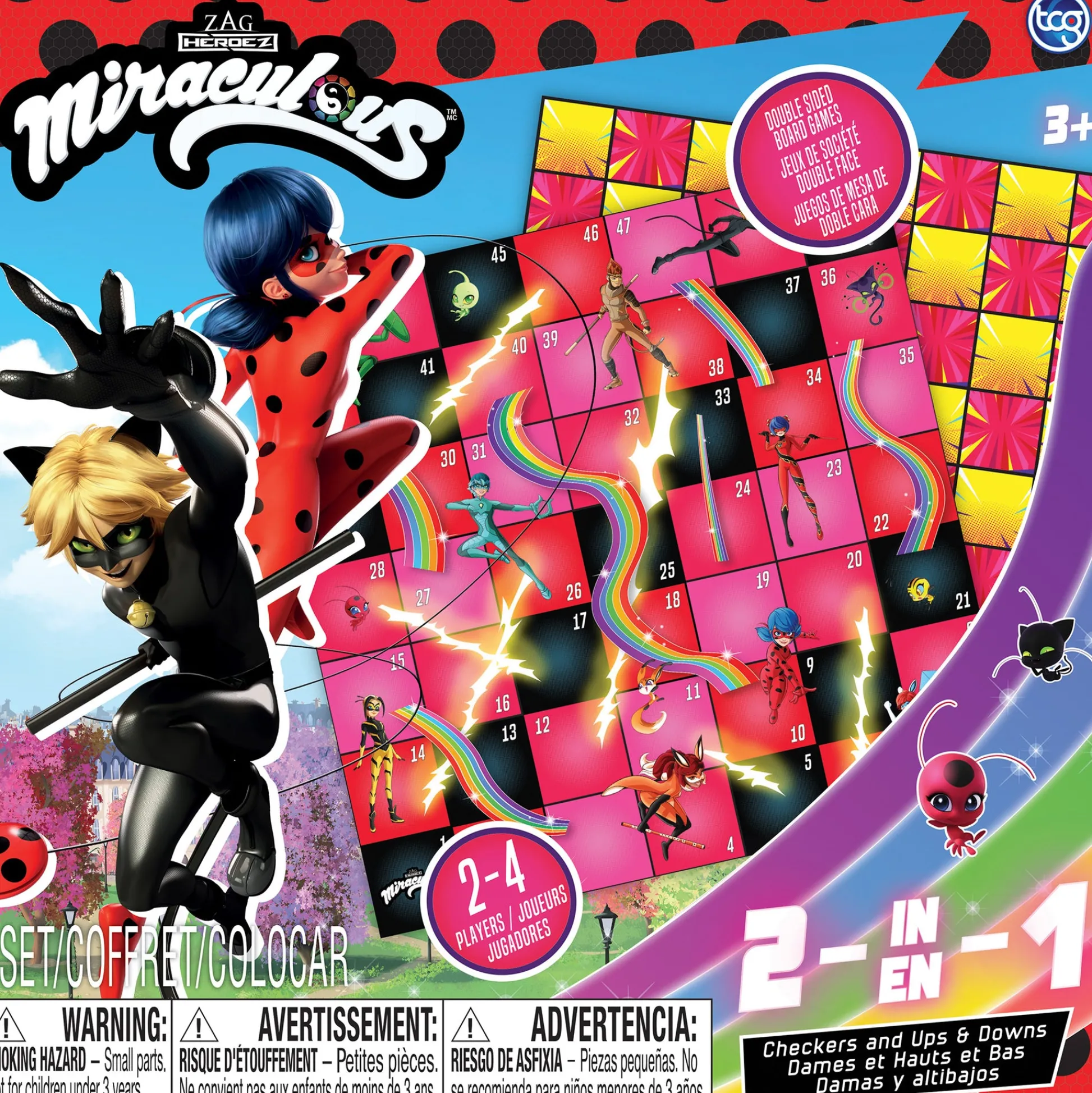 The Distribution Solutions Miraculous Ladybug 2-in-1 Board Game Set* Role-Playing Games|Board Games