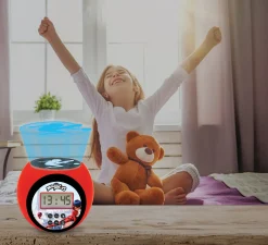 Lexibook Miraculous Ladybug Projector Alarm Clock - Kids' Nightlight - Red* Electronics