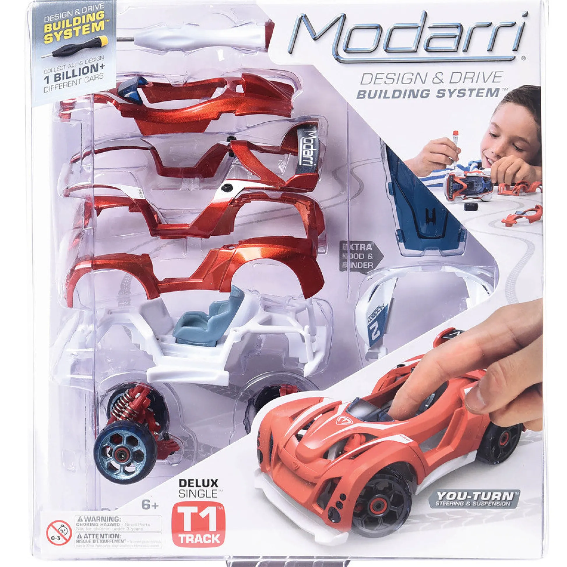 Flat River Group Modarri T1 Track Car - Ultimate DIY Design and Racing Experience, Ages 6+* Playsets & Racetracks
